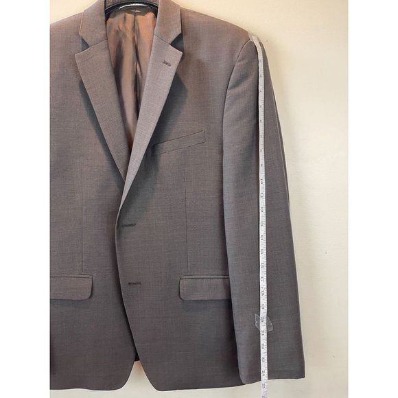 Joseph Abboud Mens Suit Blazer Jacket 100% Wool Single Breasted Gray Size 40S - Picture 4 of 6